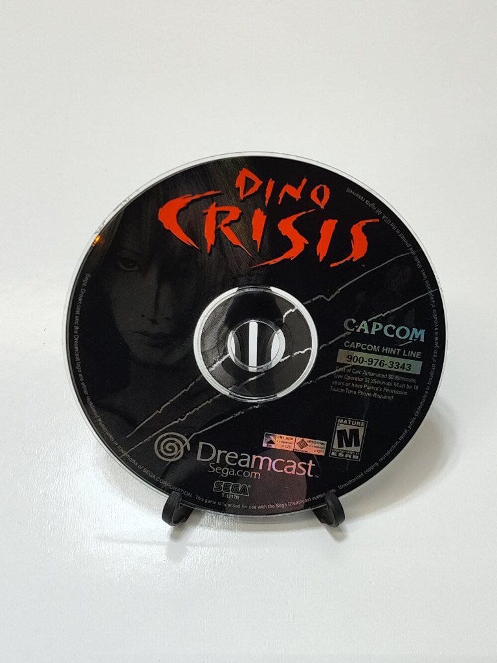 Sega Dreamcast Dino Crisis Retro Capcom Panic Horror Action Video Game Disc OS